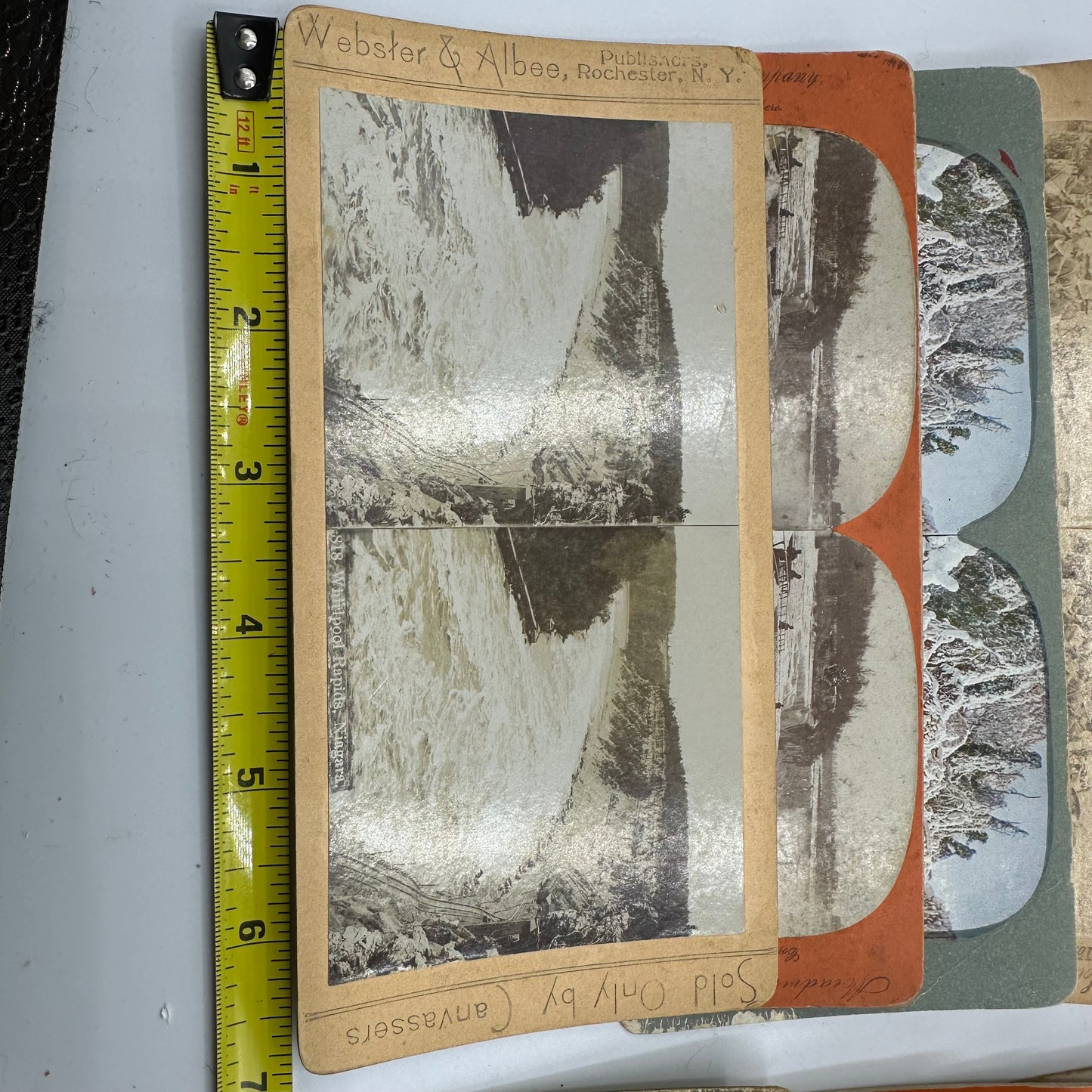 Underwood & Underwood Stereoscope Viewer, Set of 2, with 109 Slides