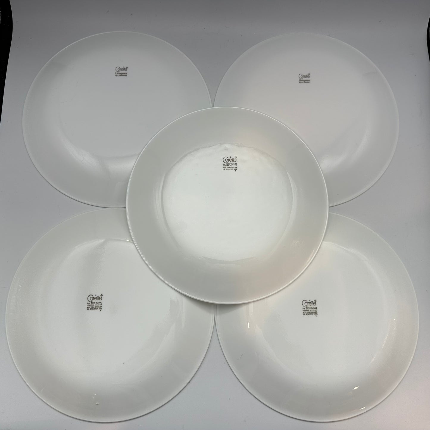 Corelle Livingware Bread Plates, White, Set of 5