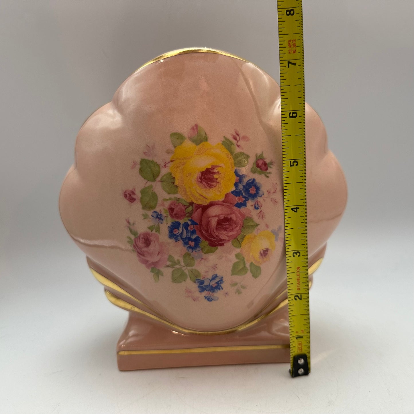 Princeton China Art Deco Clam Shell Vase, 1950's