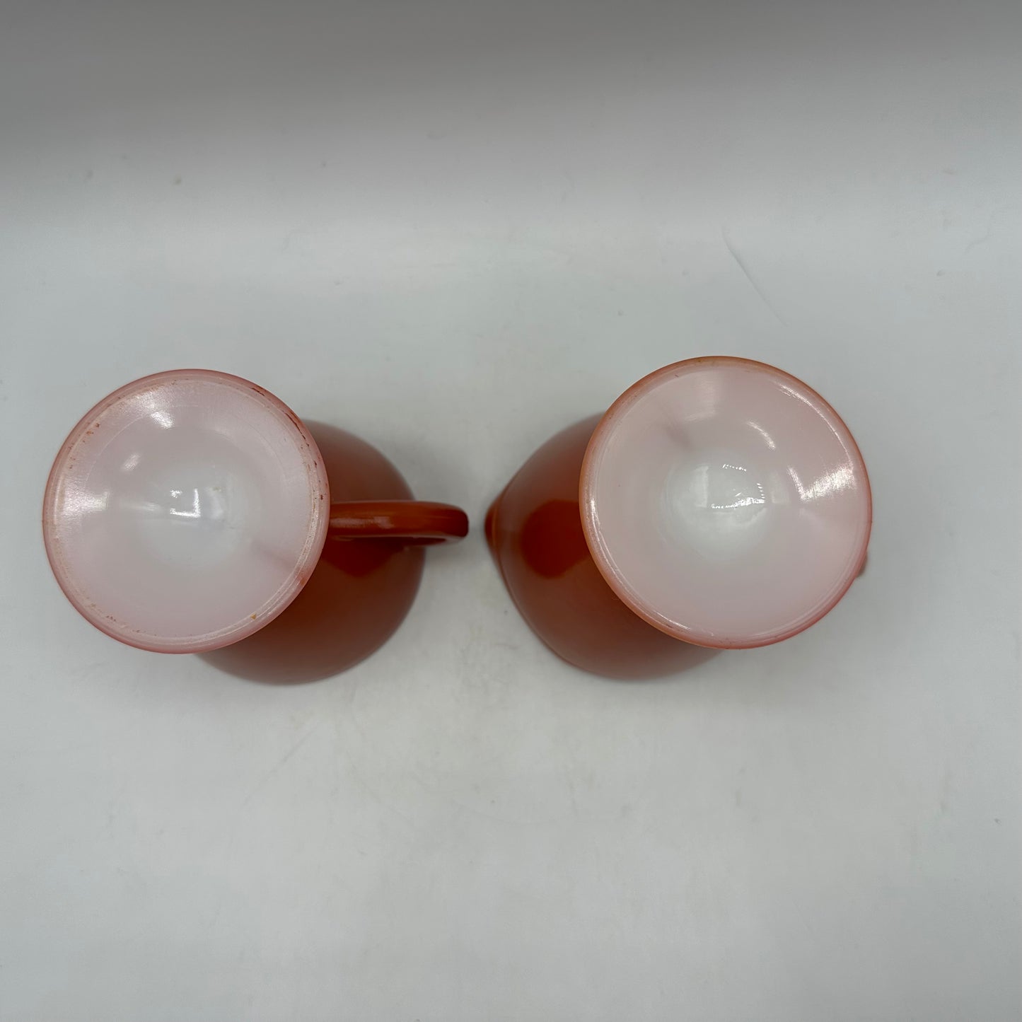 Hazel Atlas Ovide Platonite Rust Creamer & Sugar Bowl