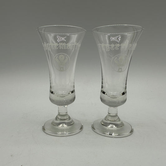 Jagermeister Clear Shot Glasses, Set of 2