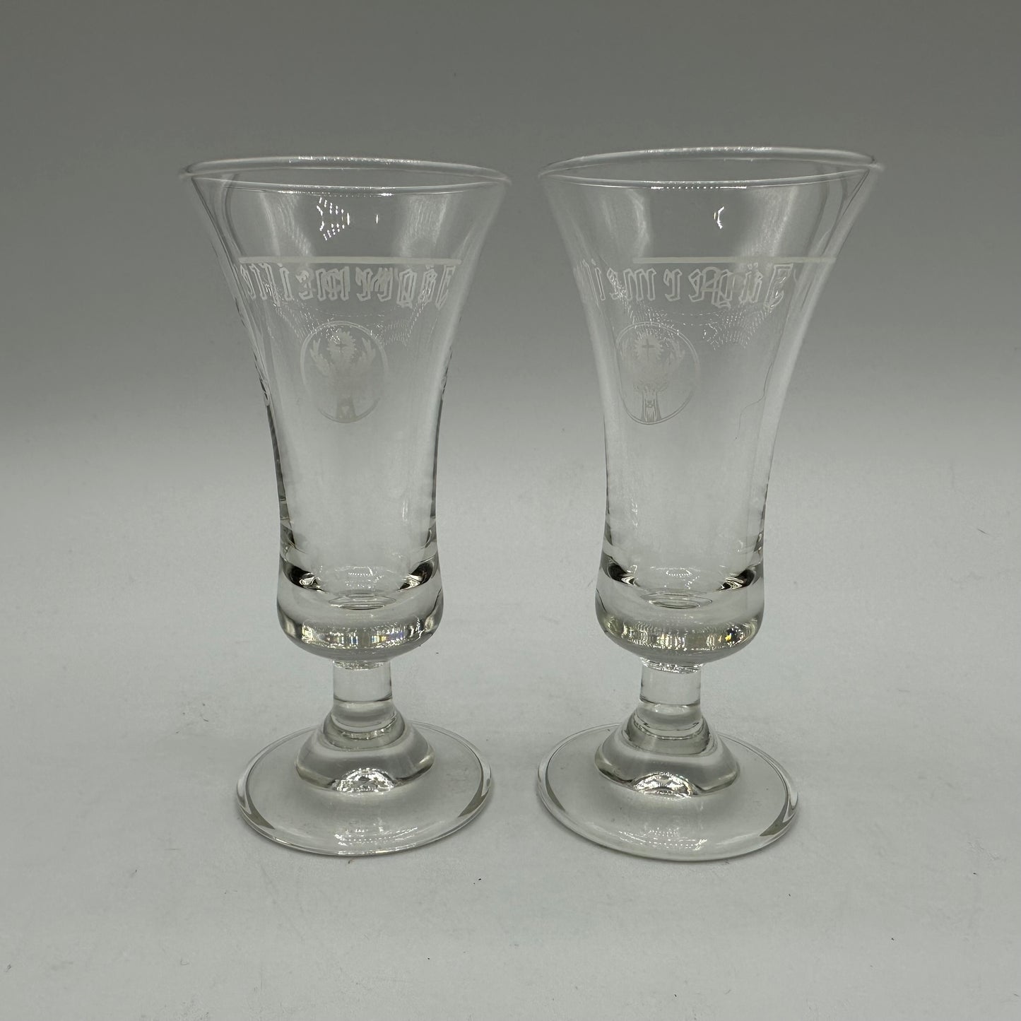 Jagermeister Clear Shot Glasses, Set of 2