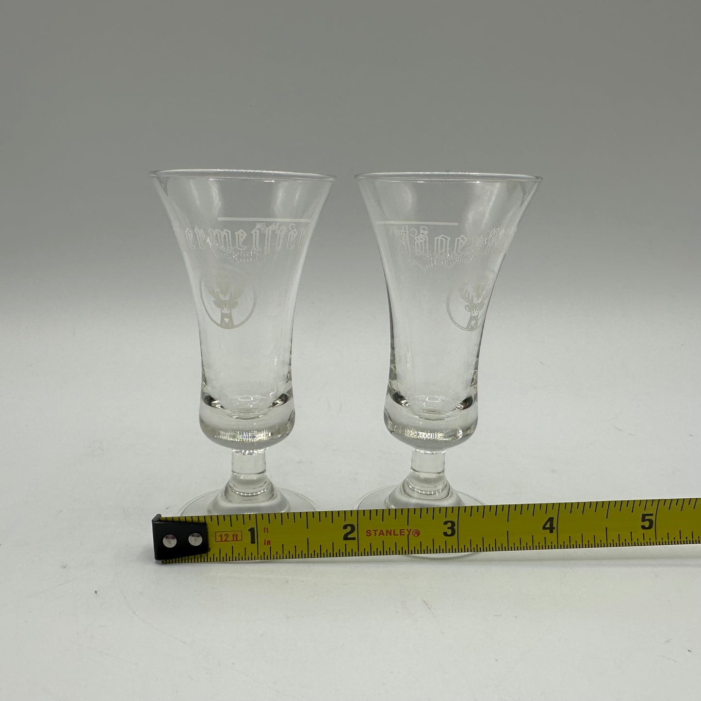 Jagermeister Clear Shot Glasses, Set of 2