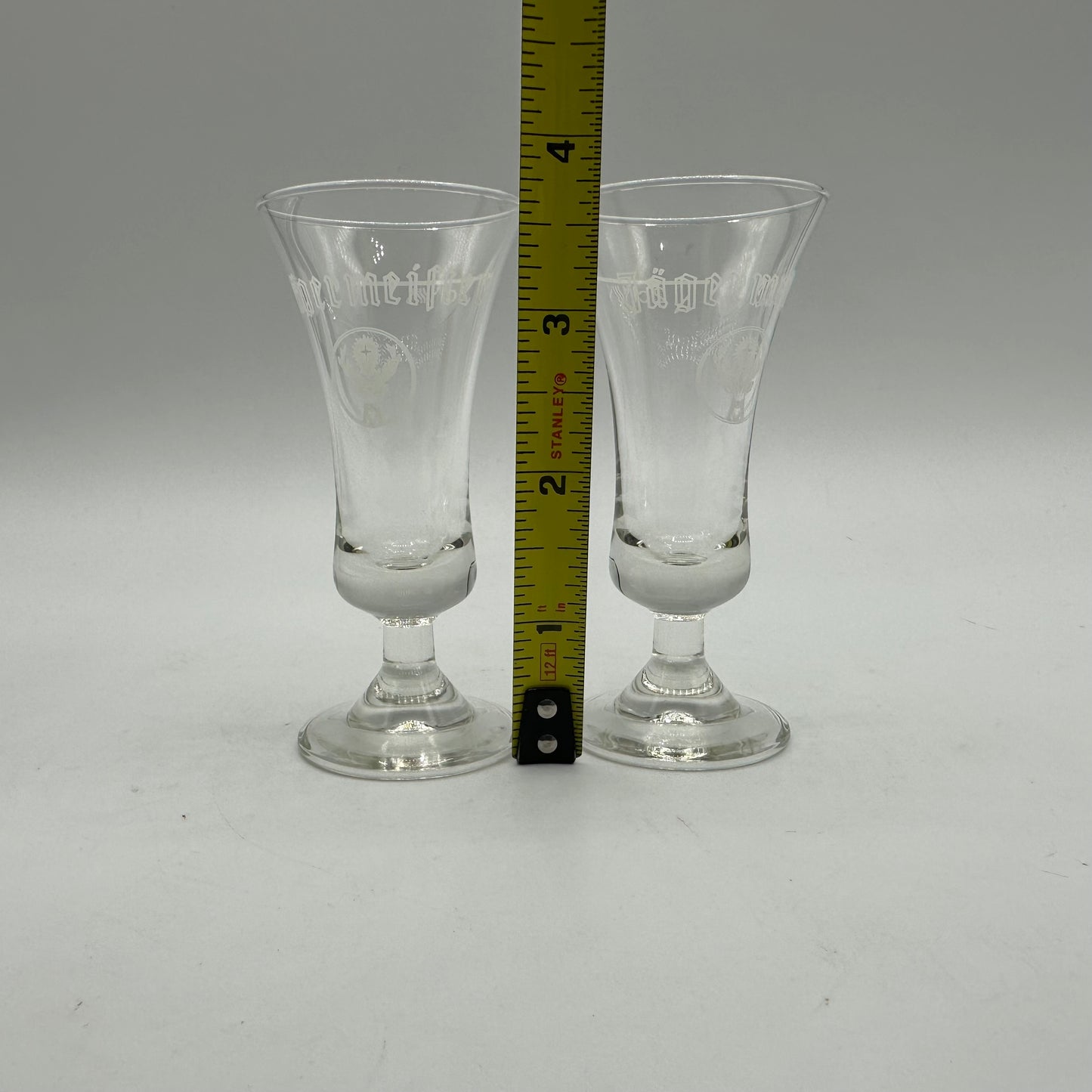 Jagermeister Clear Shot Glasses, Set of 2