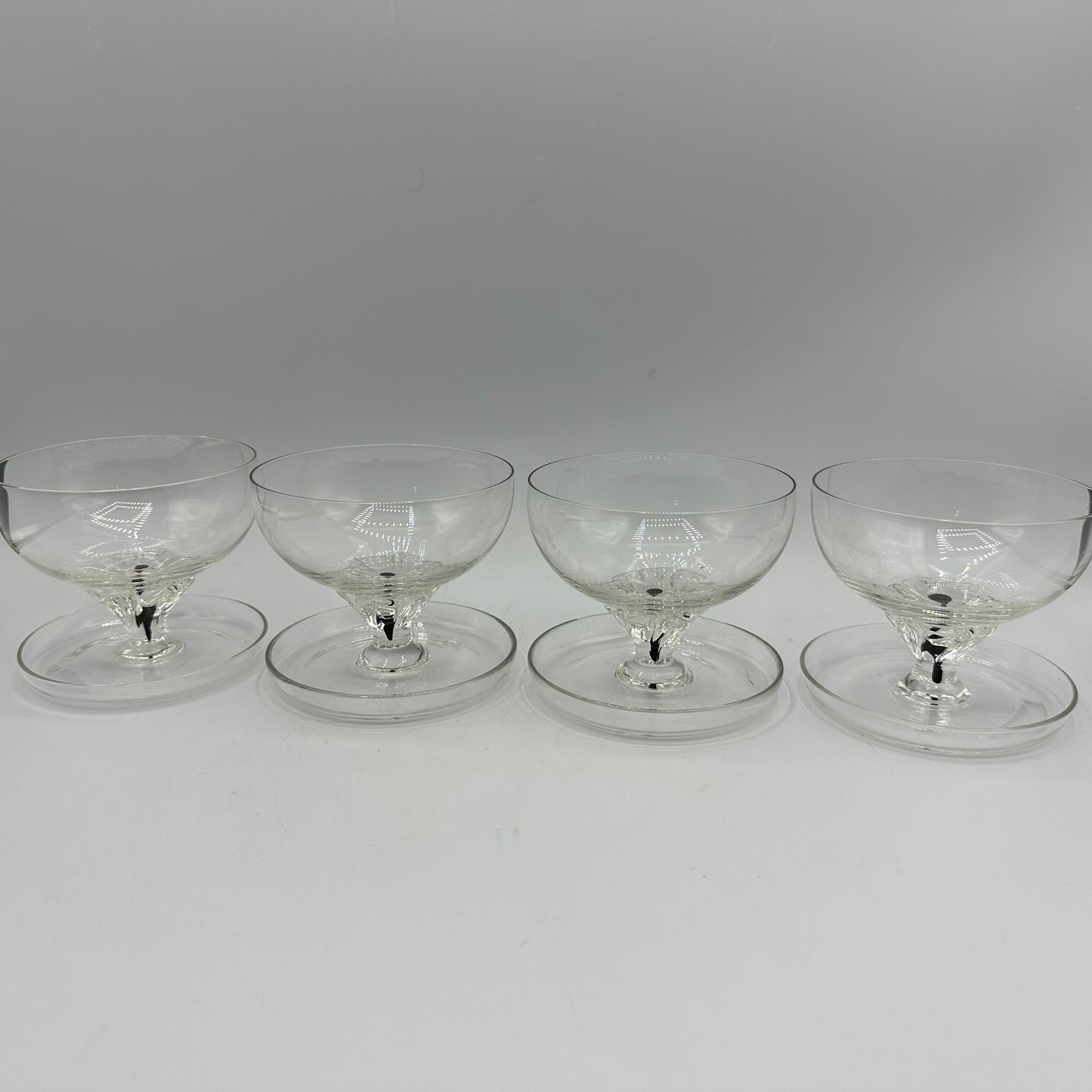 Belfor Exquisite Footed Dessert Glasses, Set of 4 Made in Bohemia