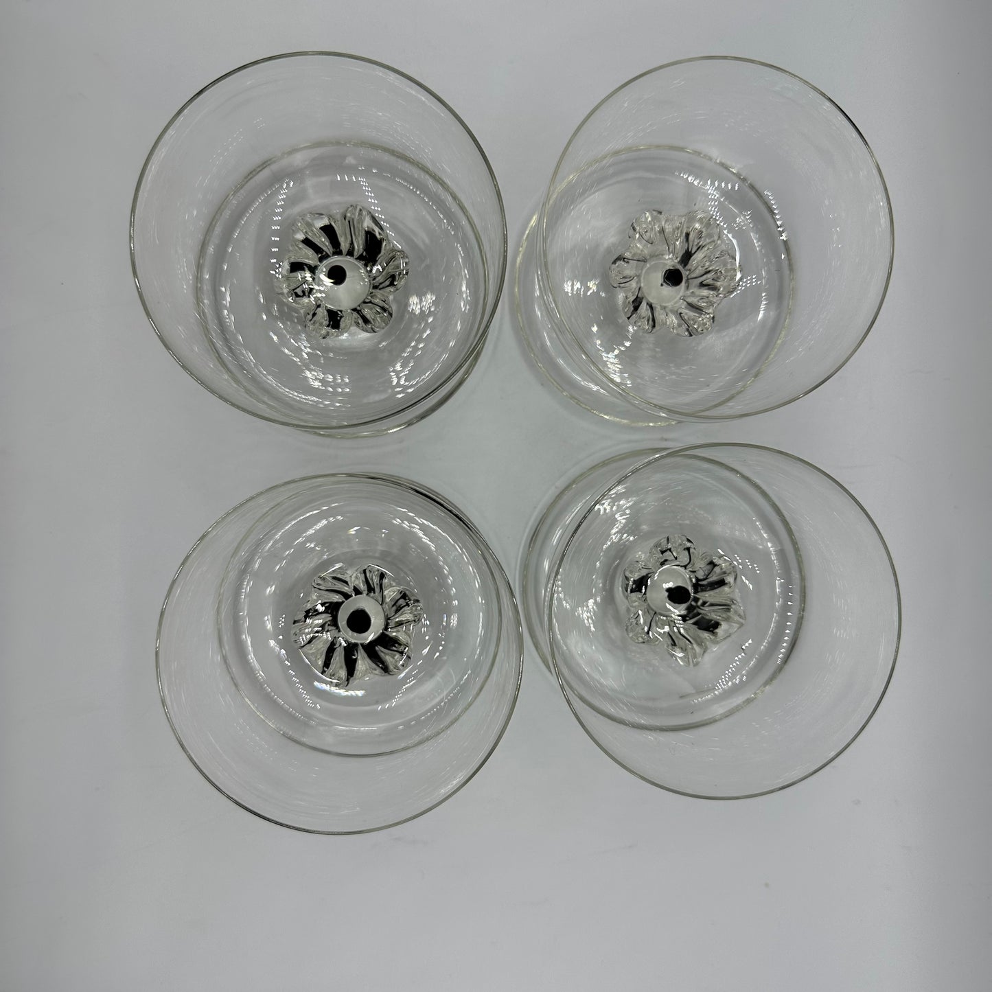 Belfor Exquisite Footed Dessert Glasses, Set of 4 Made in Bohemia