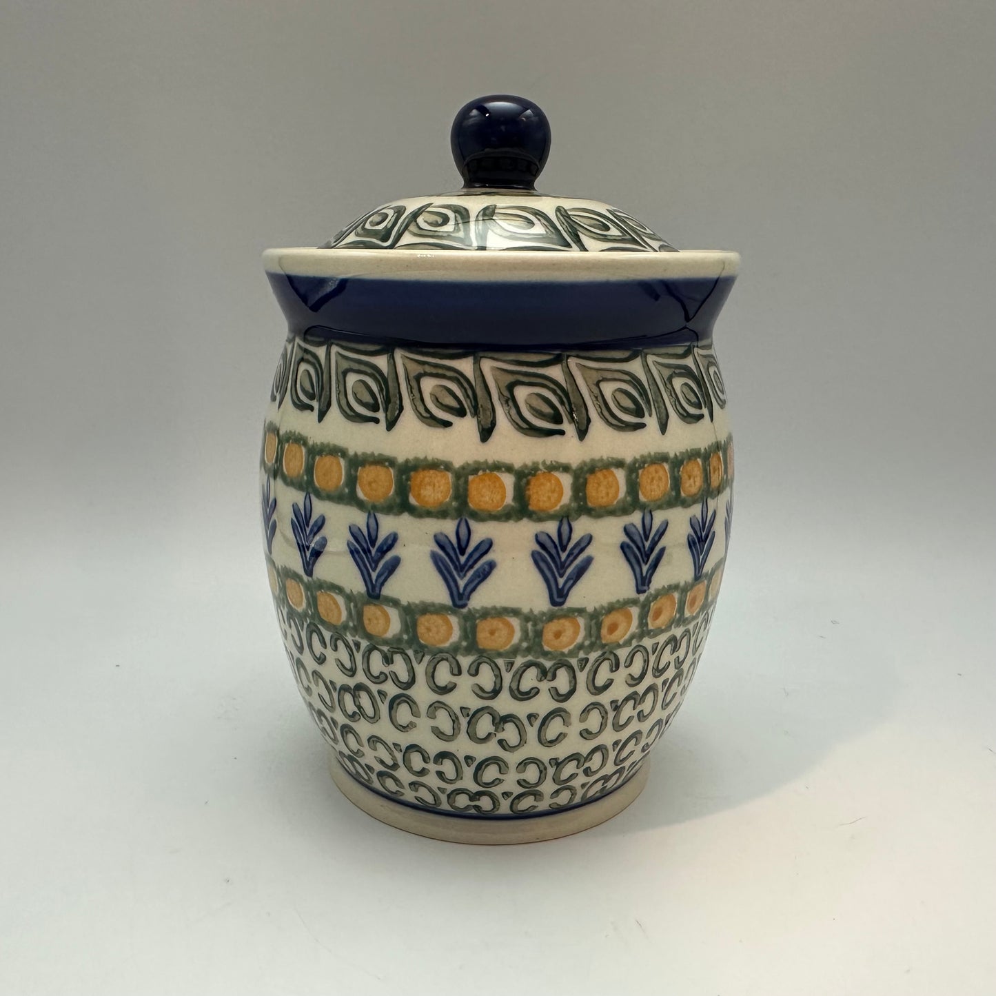 Boleslawiec Polish Pottery Cannister With Lid