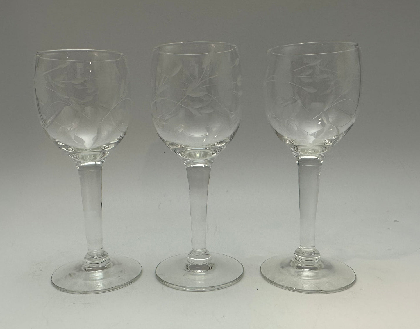 Princess House Cordial Glasses, Set of 3