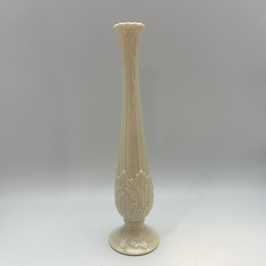 Lenox Florentine Collection Bud Vase, Acanthus Leaf Design, 10 3/4" Tall