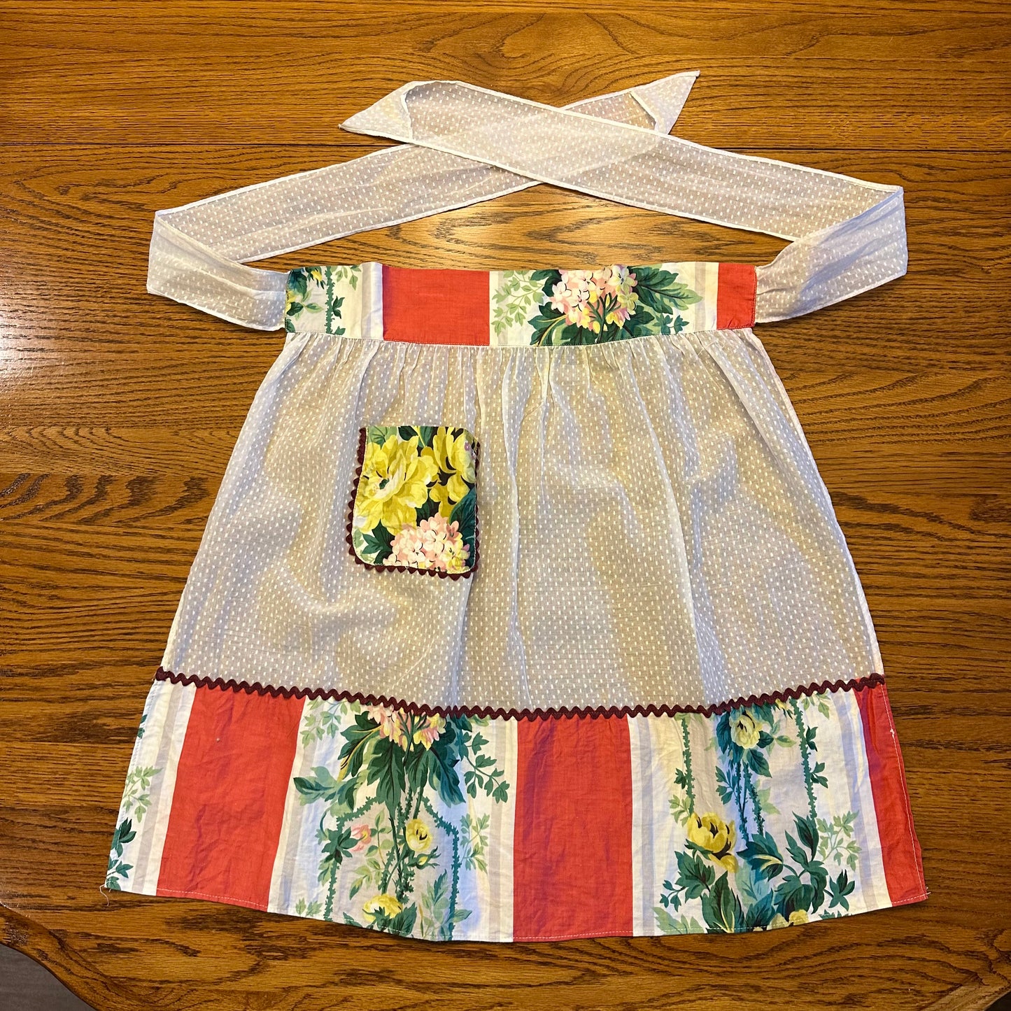 Floral Sheer Hostess Apron