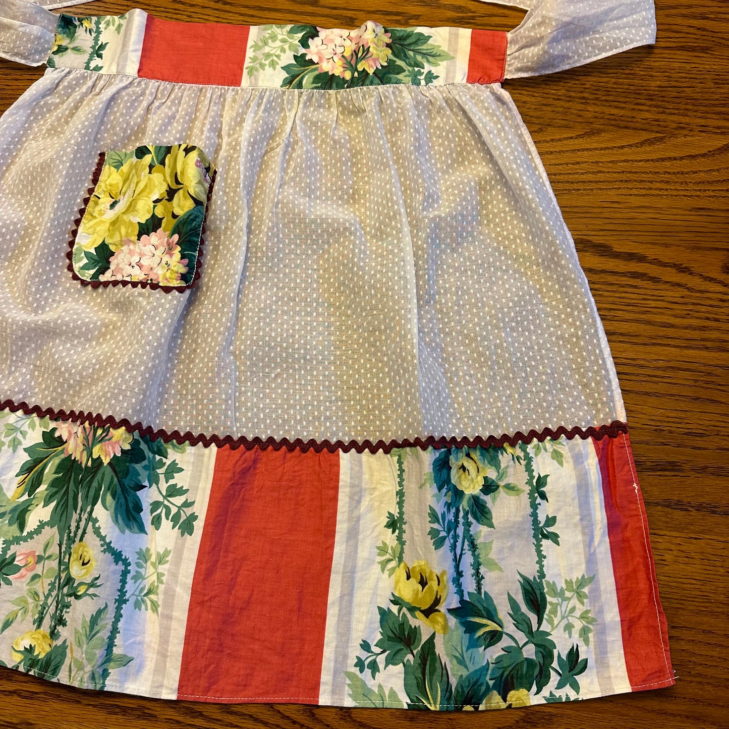 Floral Sheer Hostess Apron