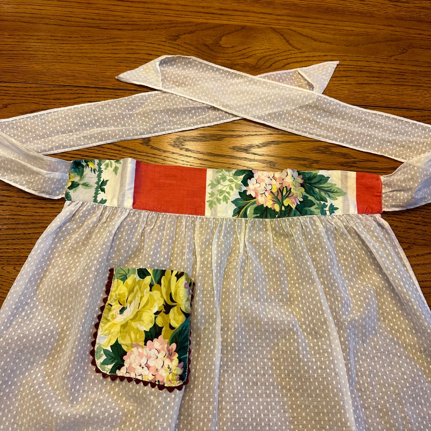 Floral Sheer Hostess Apron