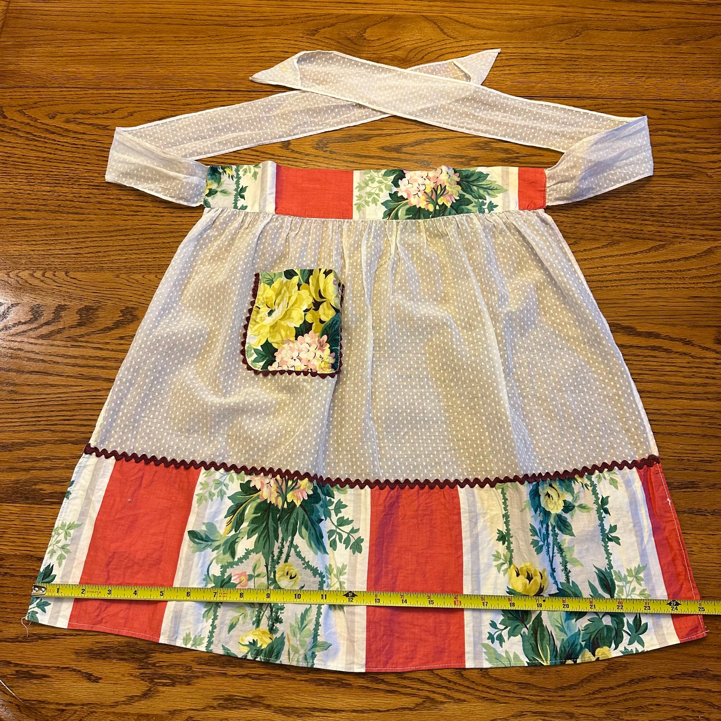 Floral Sheer Hostess Apron