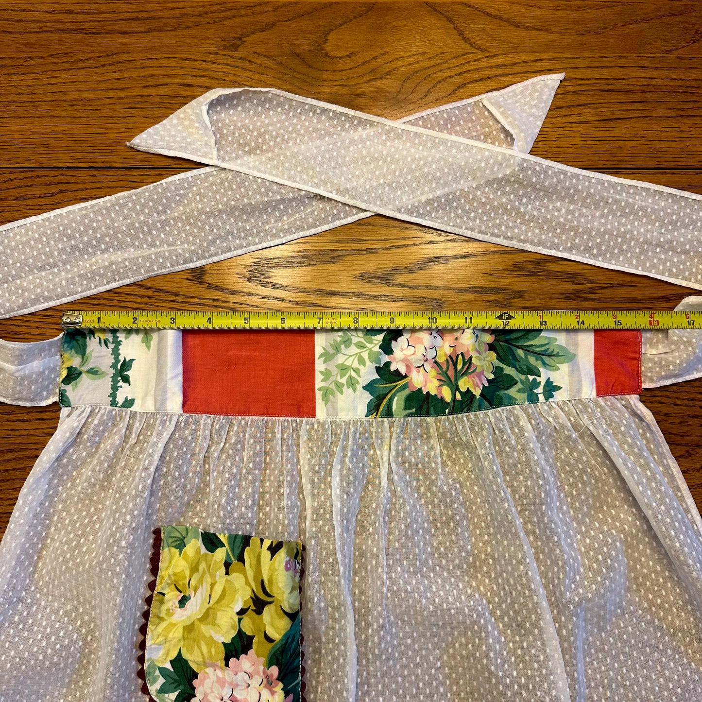 Floral Sheer Hostess Apron