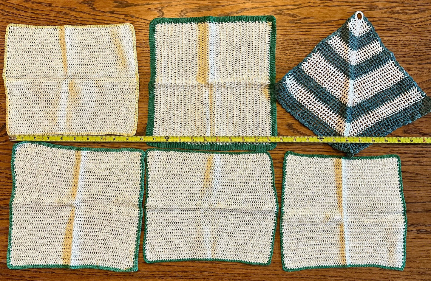 Handmade Dishclothes, Lot of 6