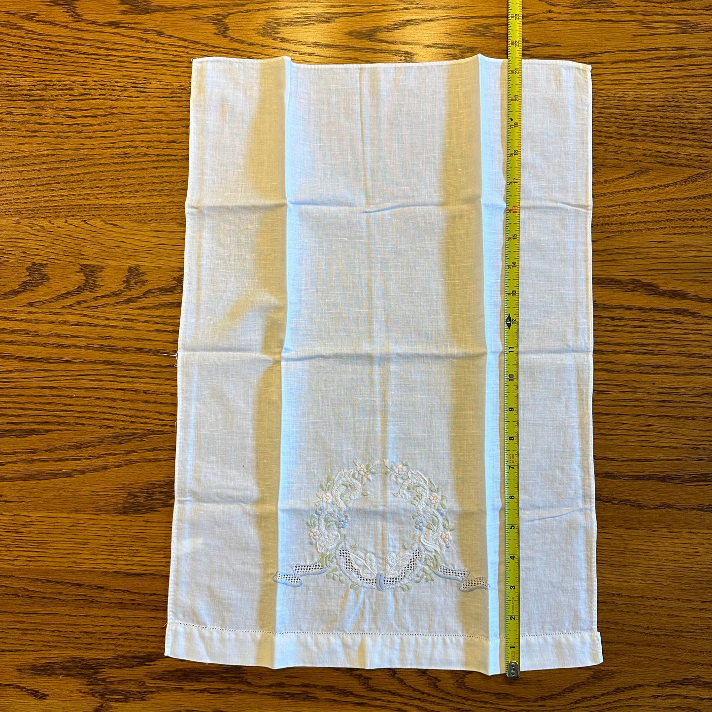 Cotton Embroidered Hand Towel, Floral Design, Set of 2