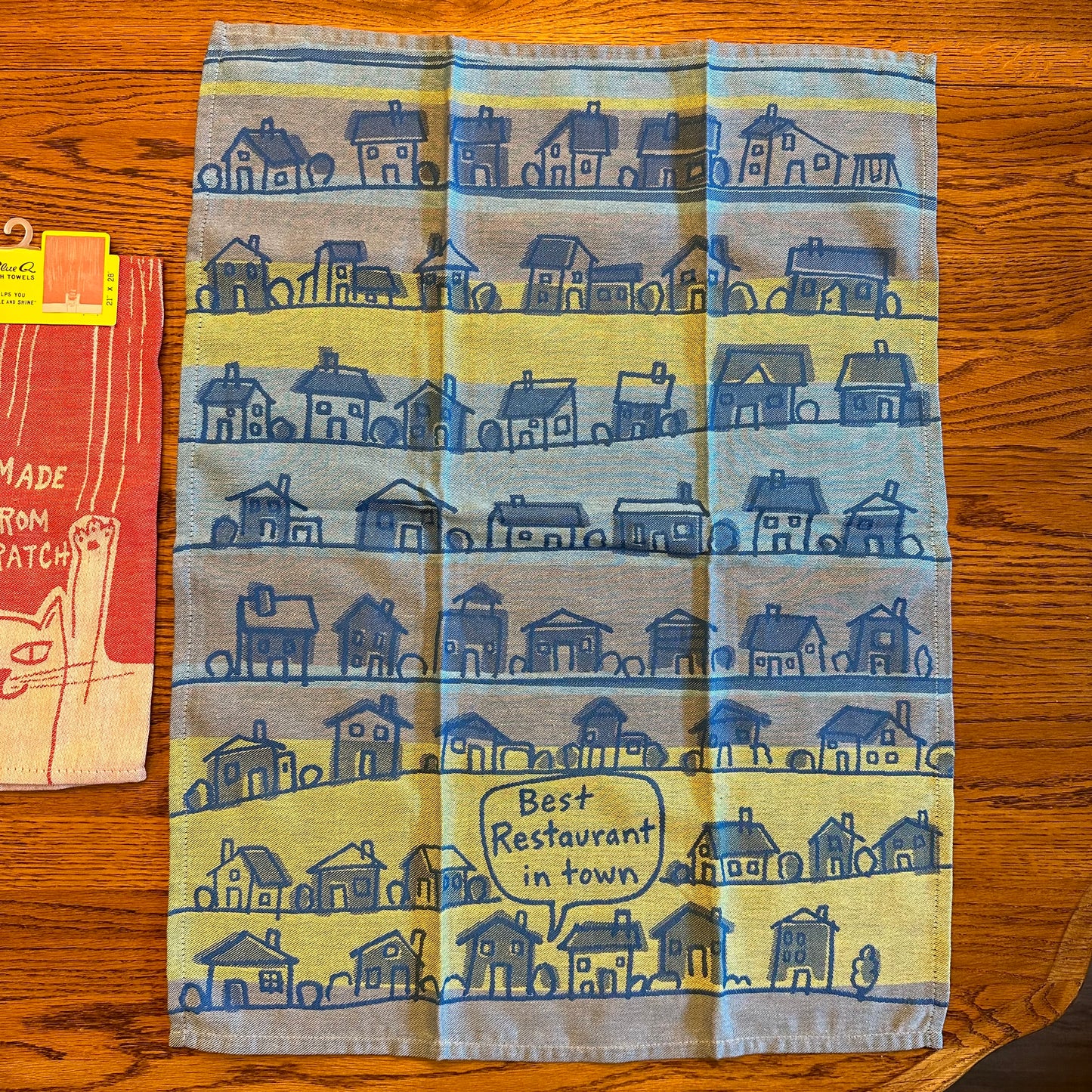 BlueQ Cotton Handtowels with Cute Sayings, Lot of 2