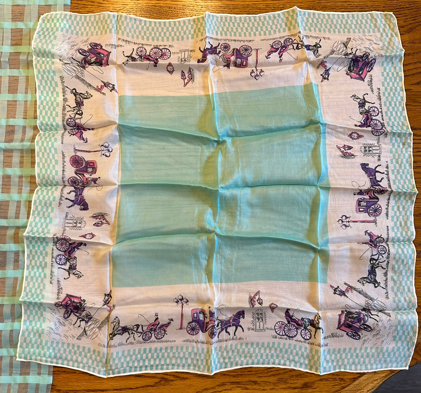 Scarves- Light Blue- Mixed Textiles & Sizes- Lot of 2