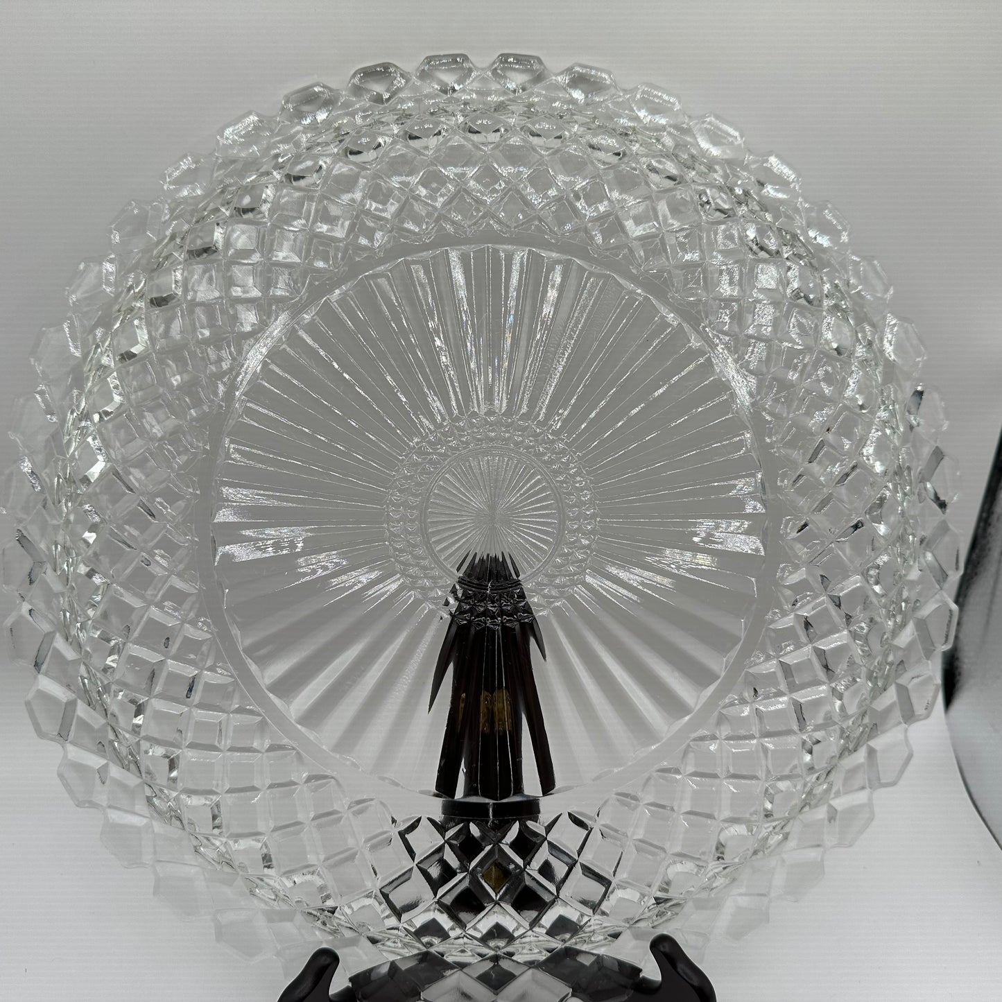 Anchor Hocking Waterford Waffle Sandwich Plate, 14"