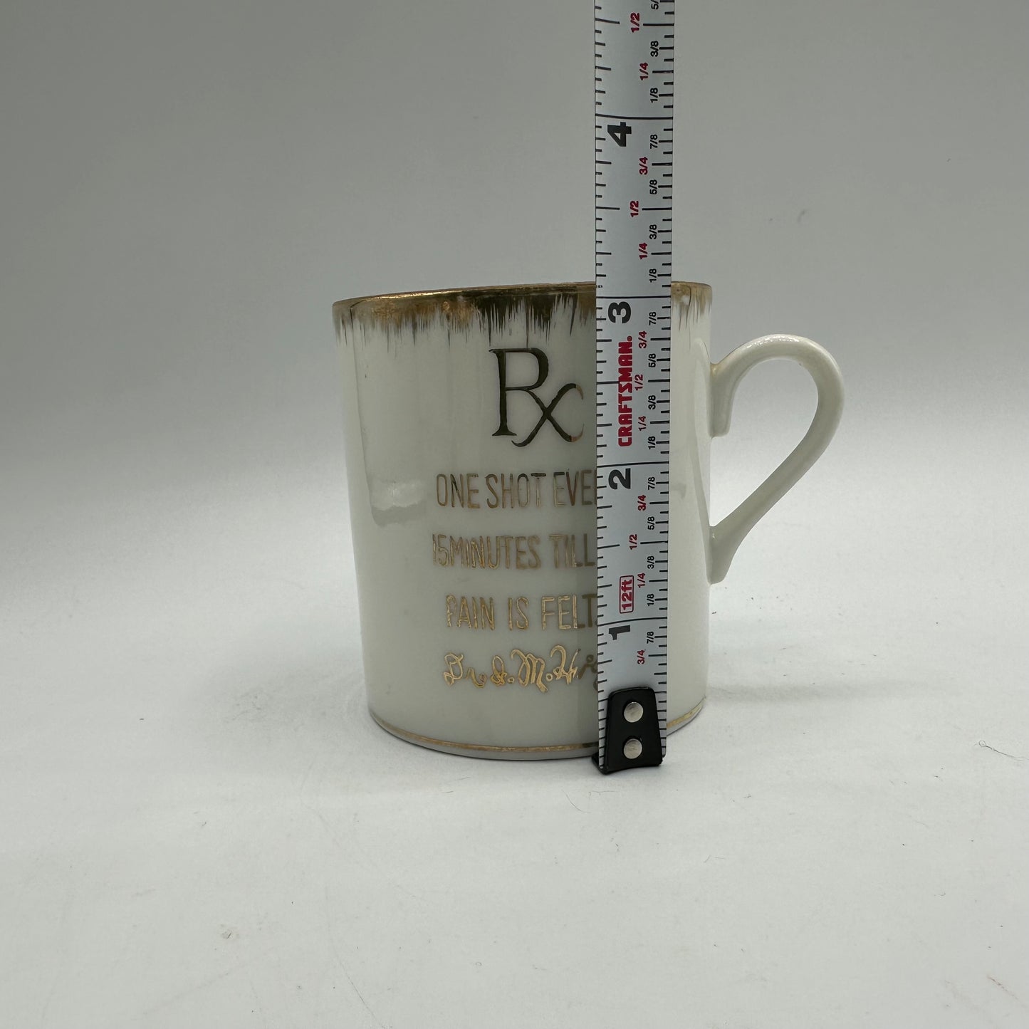 Vintage Porcelain Shot Mugs, Set of 3