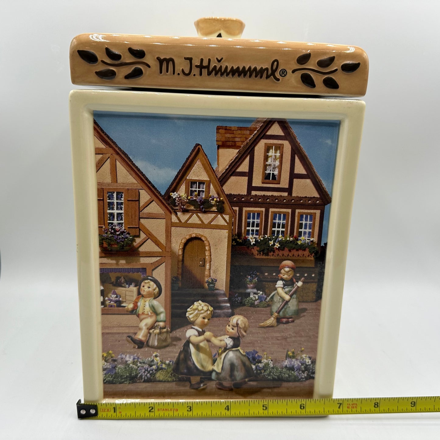 M.J. Hummel Square Canister “Merry Wanderer, Spring Dance, Little Sweeper”