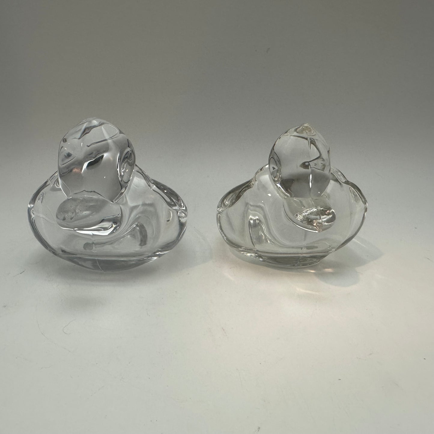 Duncan Miller Clear Duck Ashtray, Set of 2