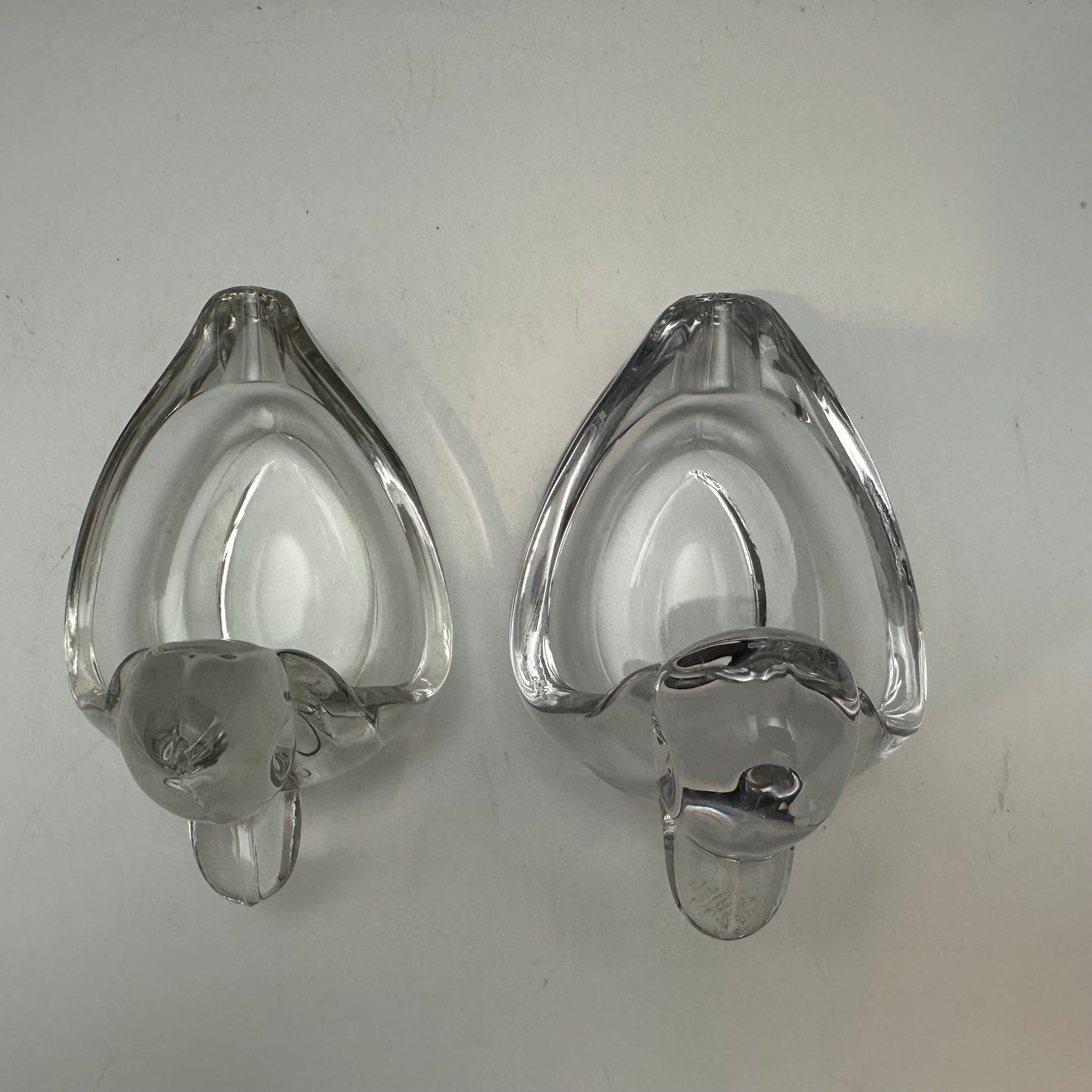 Duncan Miller Clear Duck Ashtray, Set of 2