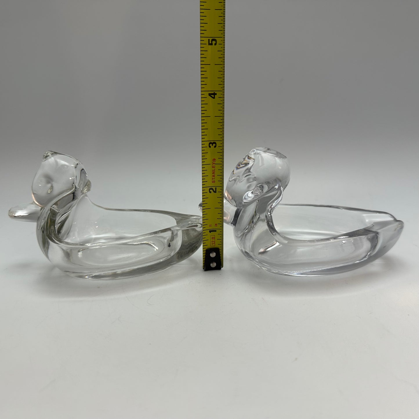 Duncan Miller Clear Duck Ashtray, Set of 2