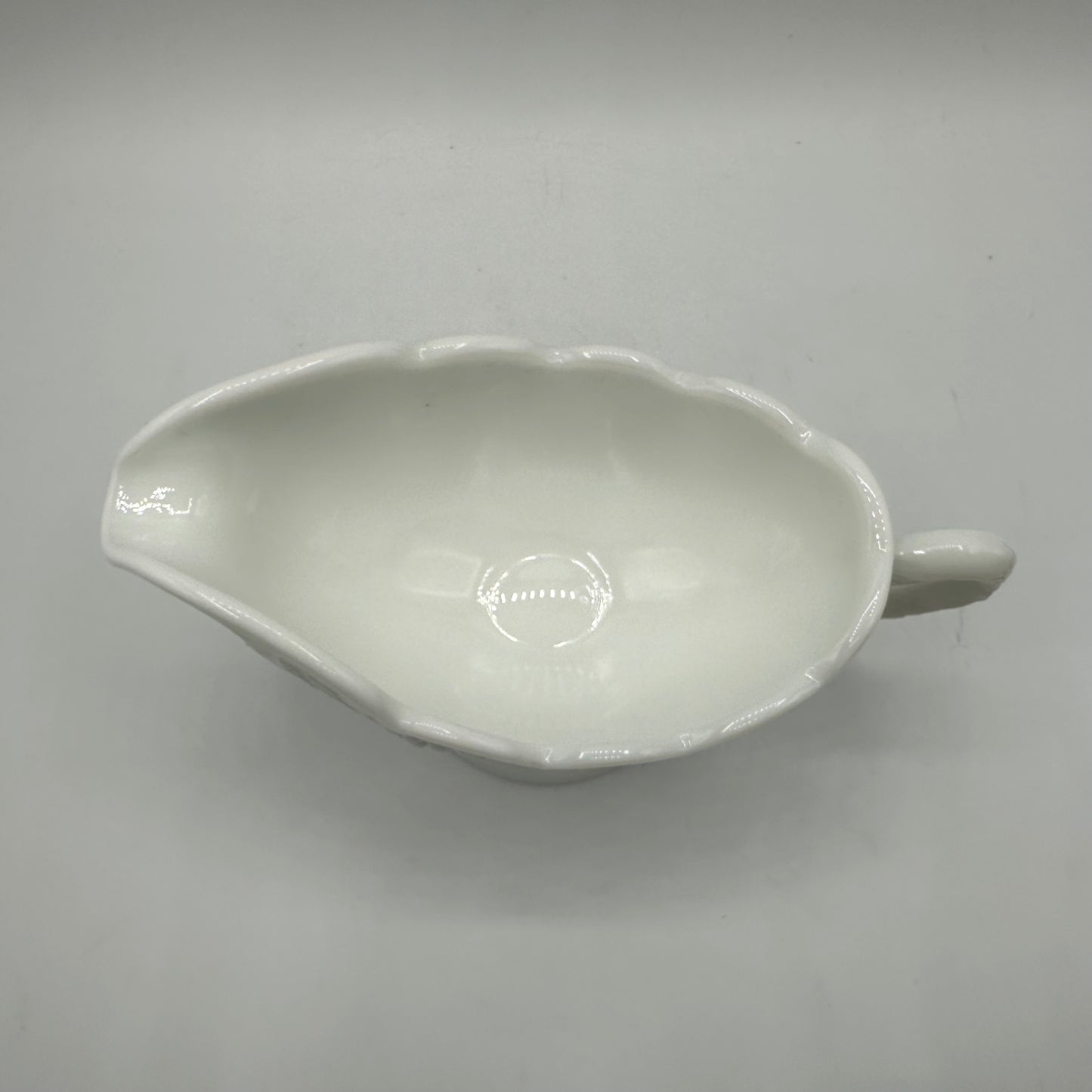 Westmoreland White Milk Panel Grape Gravy Boat