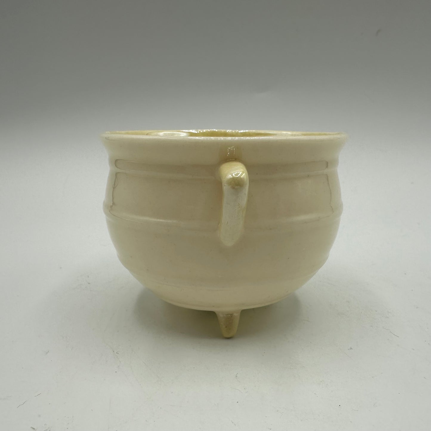 Belleek Aberdeen Three Footed Open Sugar Bowl