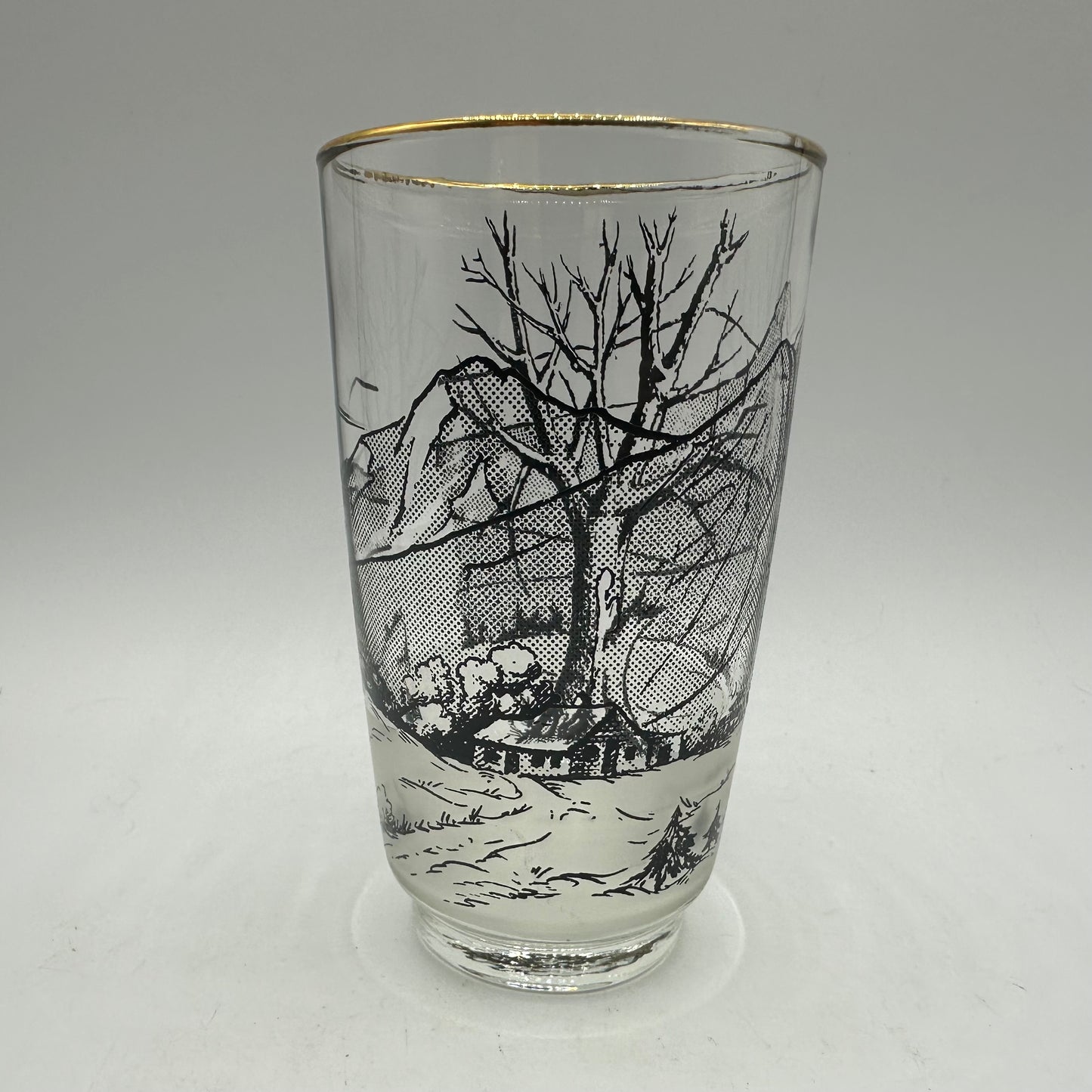 Winter Cabin Tumblers, Set of 4