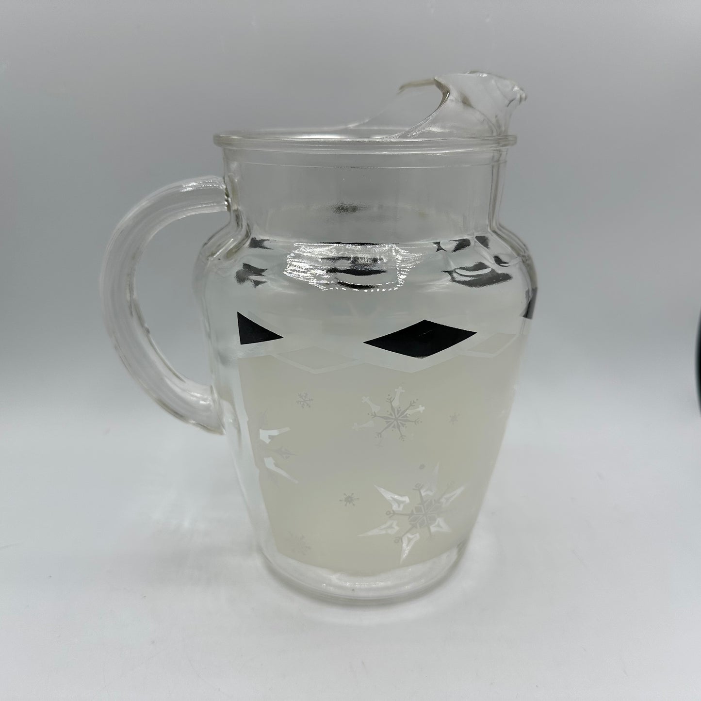 Libbey Frosted Snowflake Pitcher