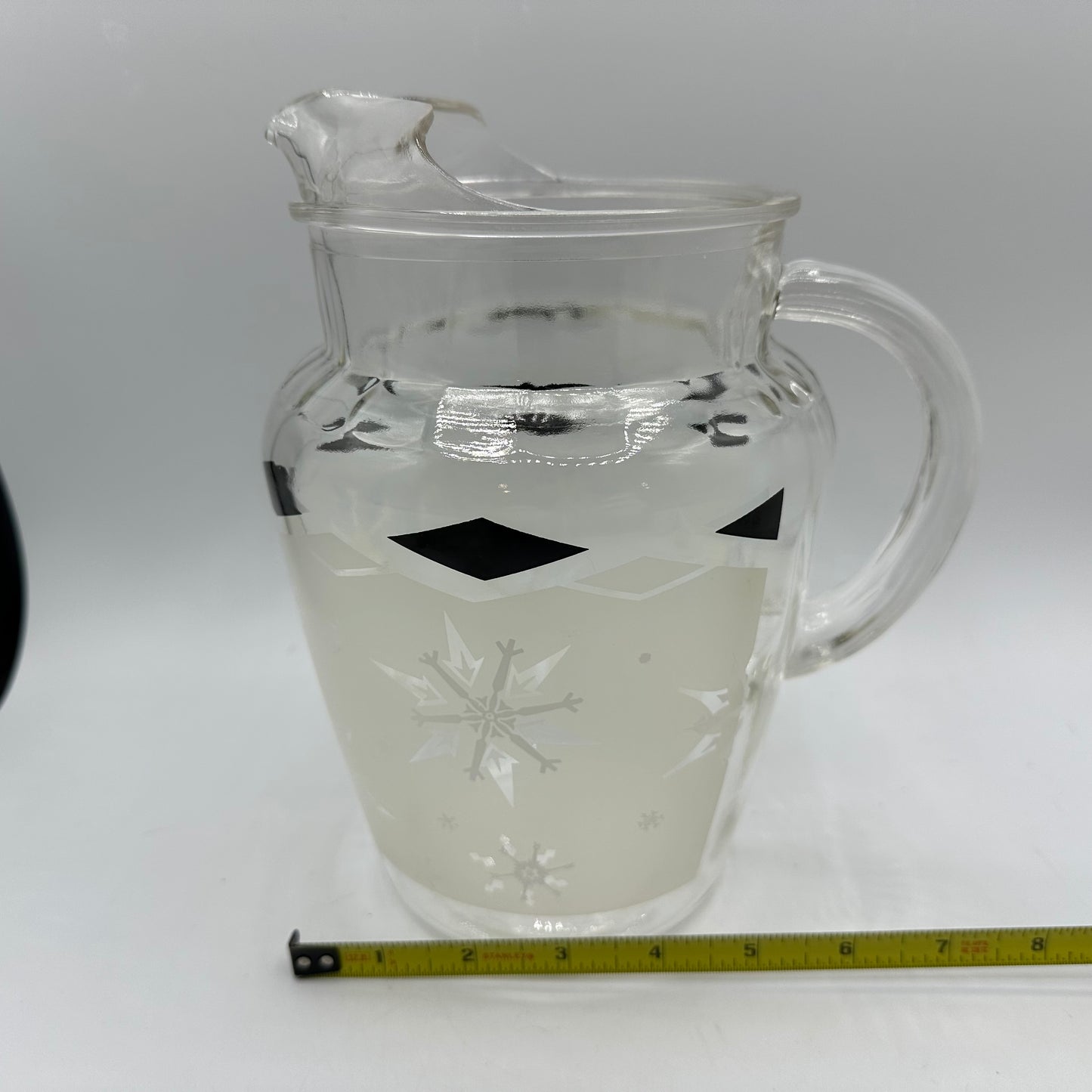 Libbey Frosted Snowflake Pitcher