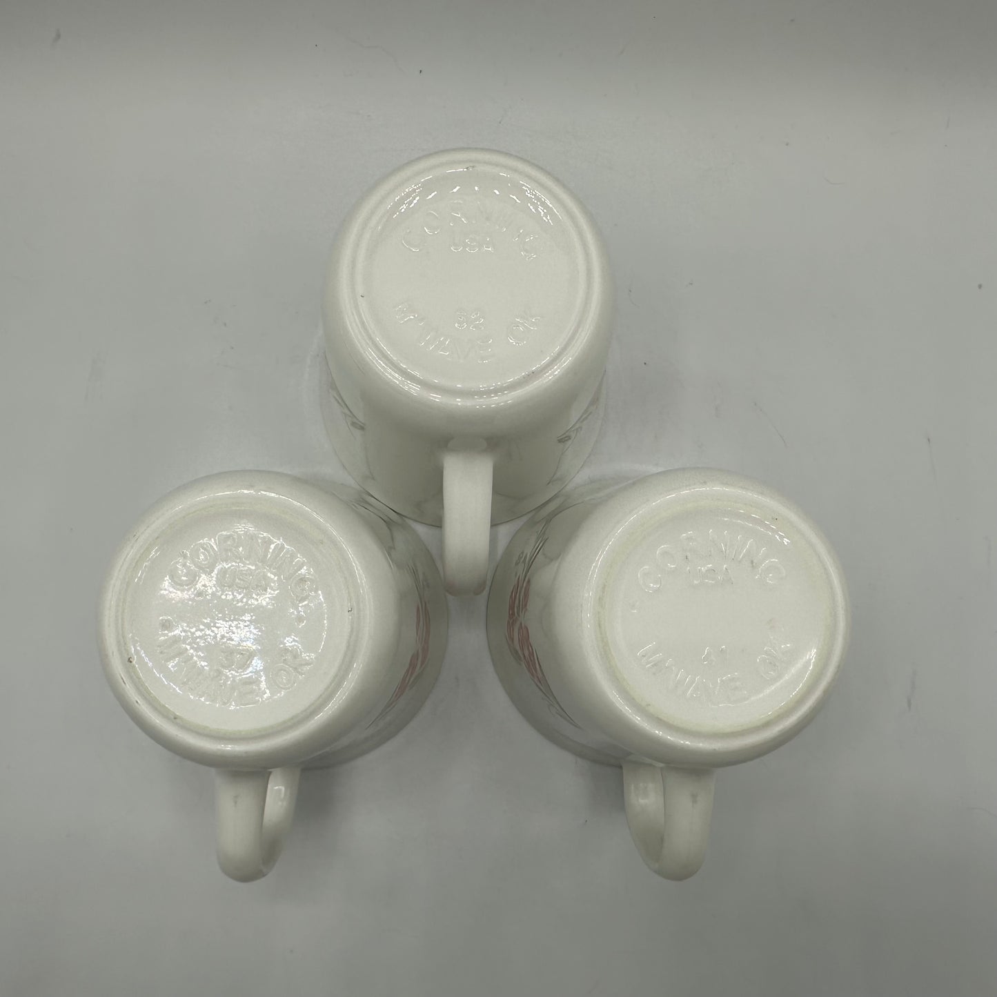 Corning Gatsby Coffee Mugs 8 oz, Set of 3
