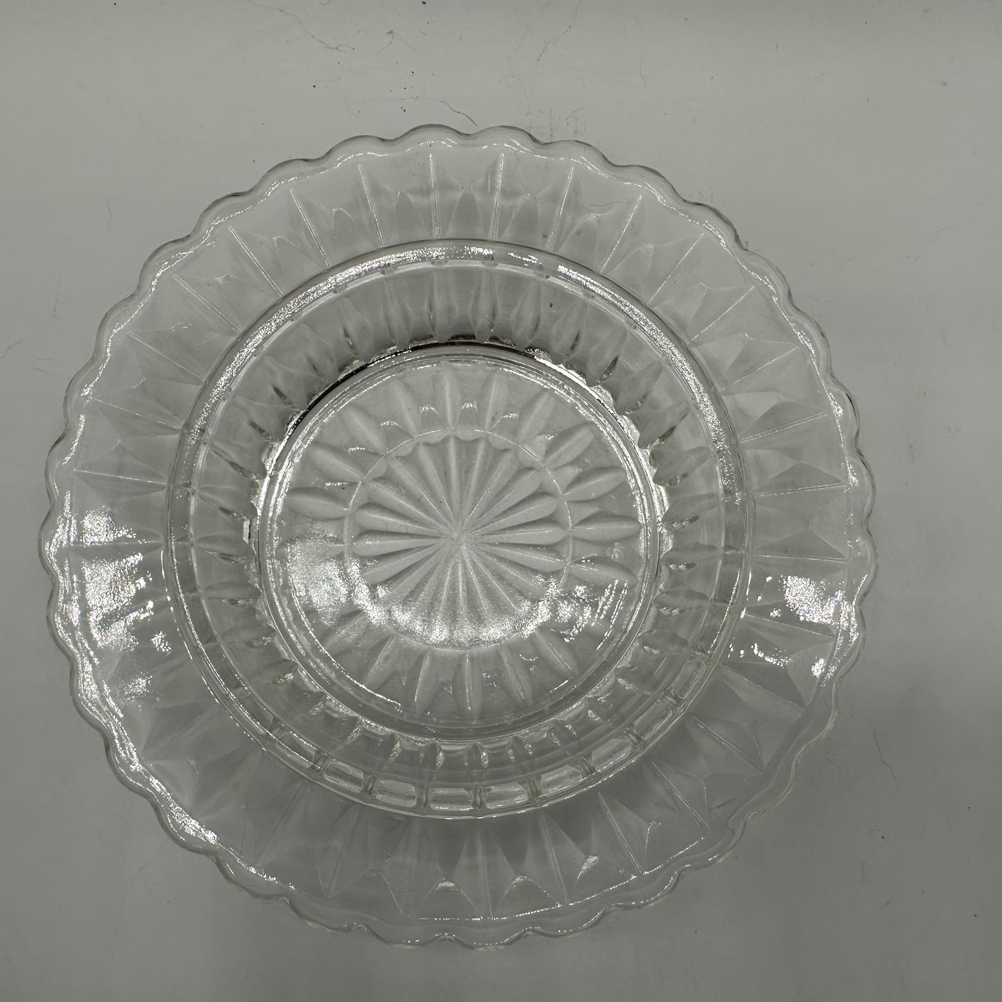 Clear Glass Round Domed Butter dish