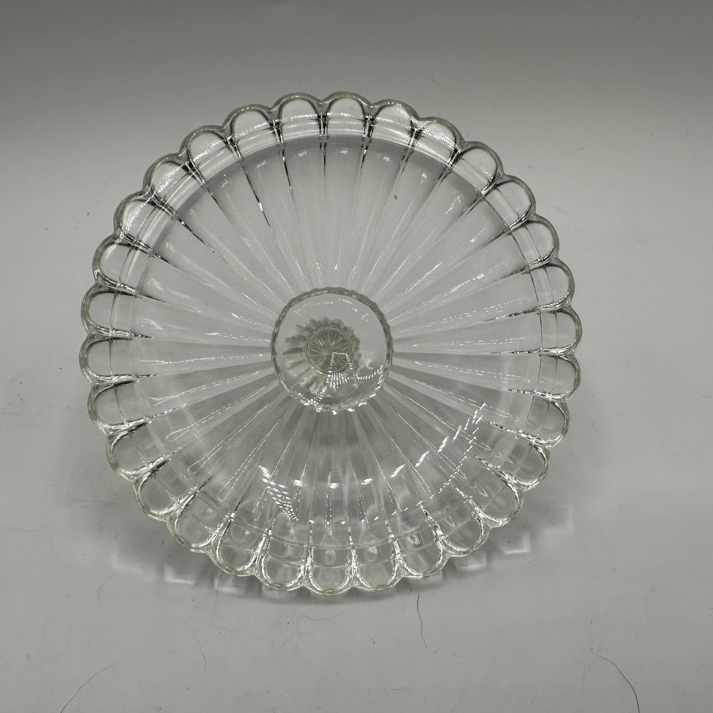 Clear Glass Round Domed Butter dish