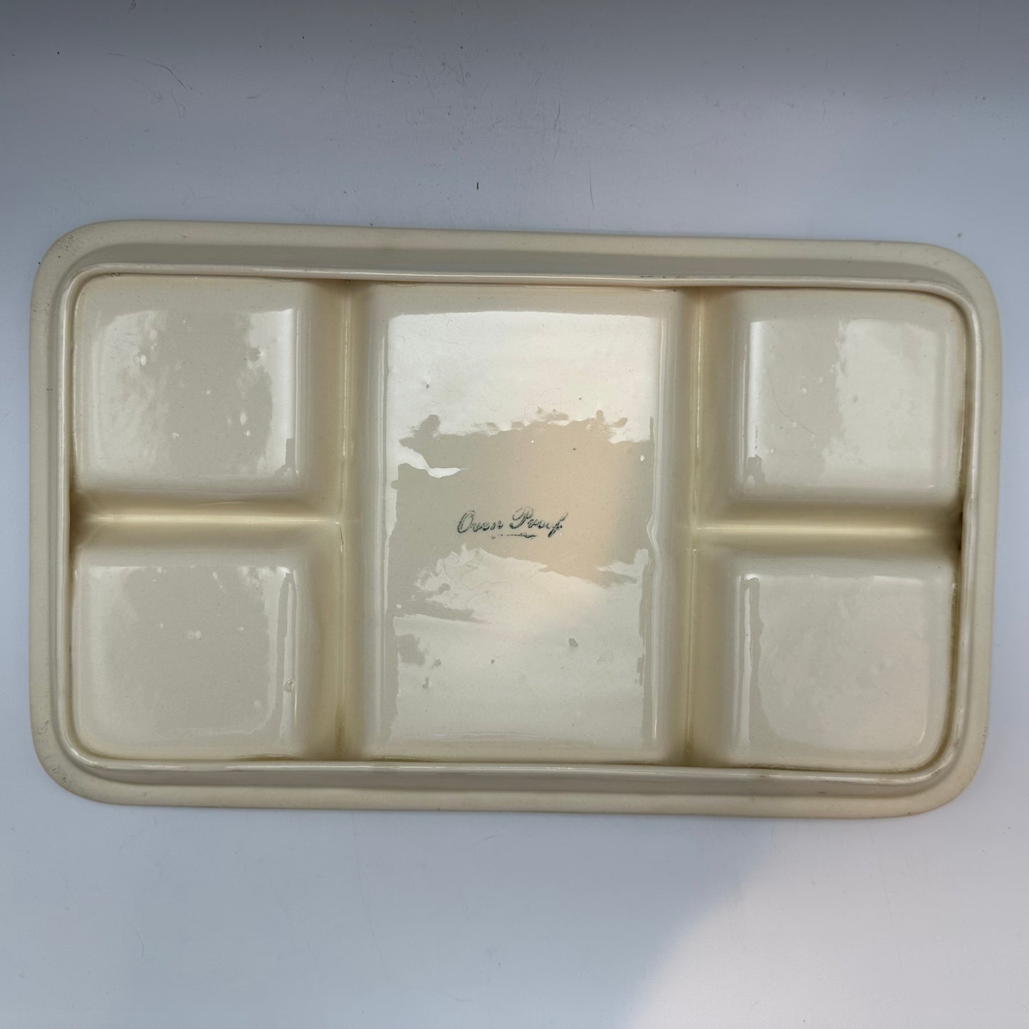 Ovenproof 5 Section Serving Dish With Metal Stand