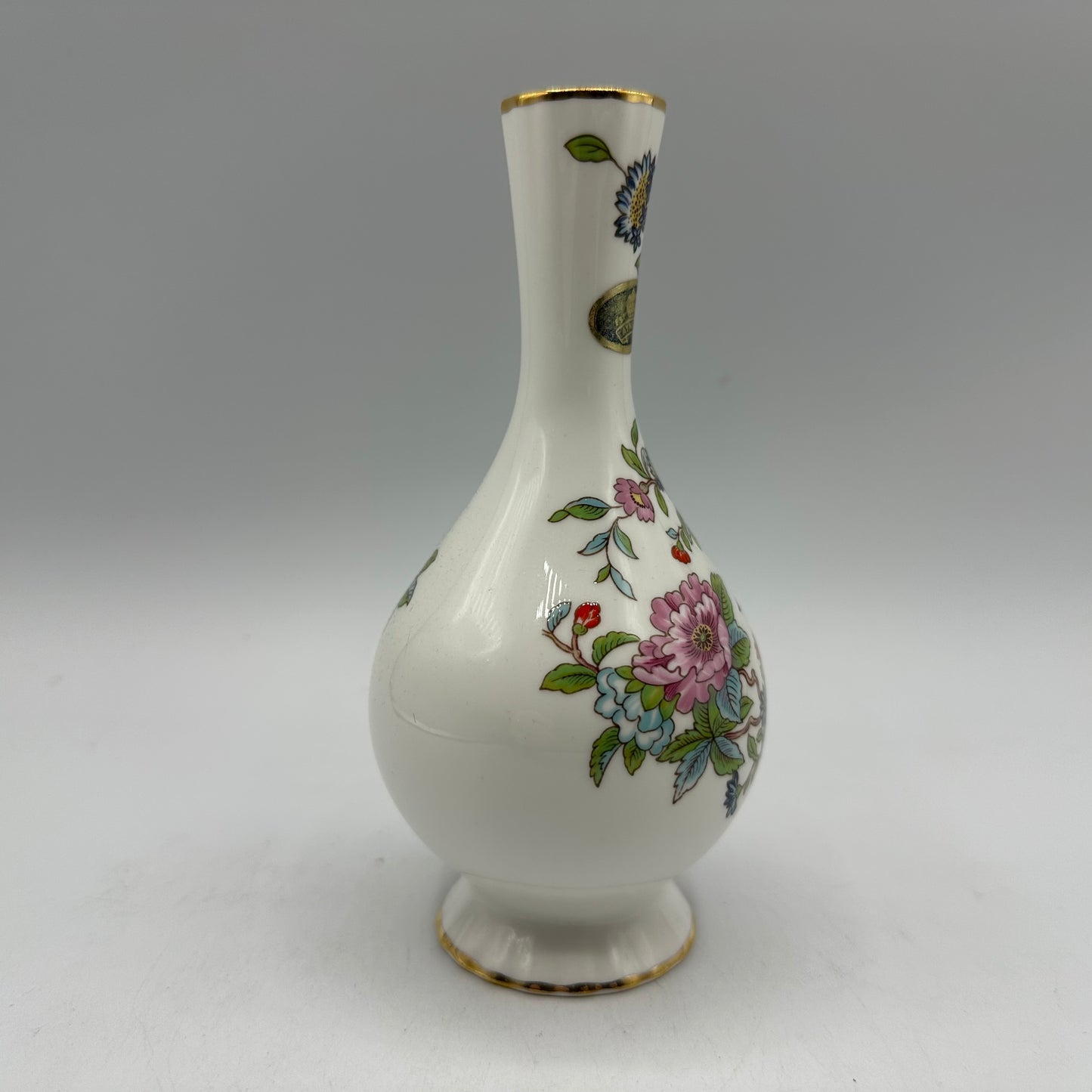 Aynsley Bone China Bud Vase, Pembroke Pattern