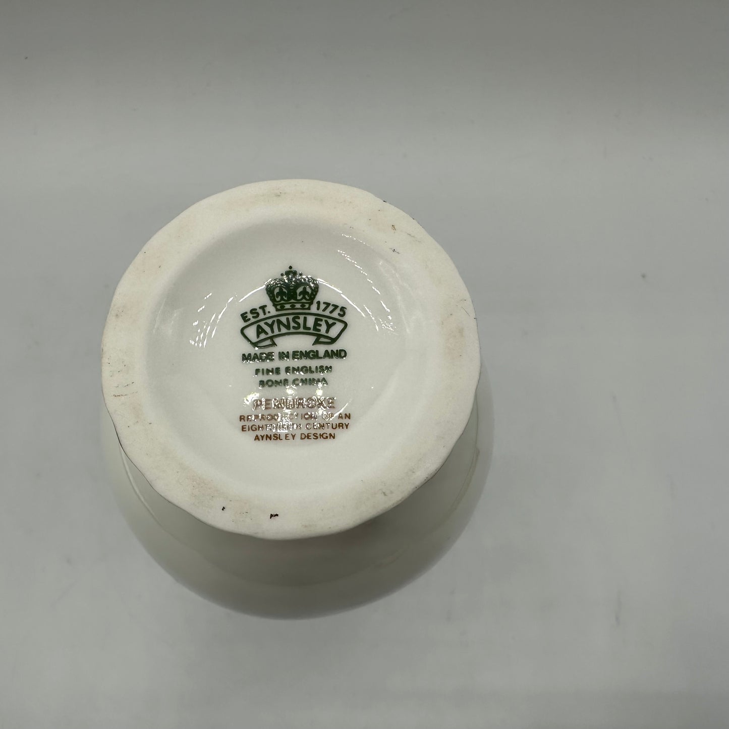 Aynsley Bone China Bud Vase, Pembroke Pattern