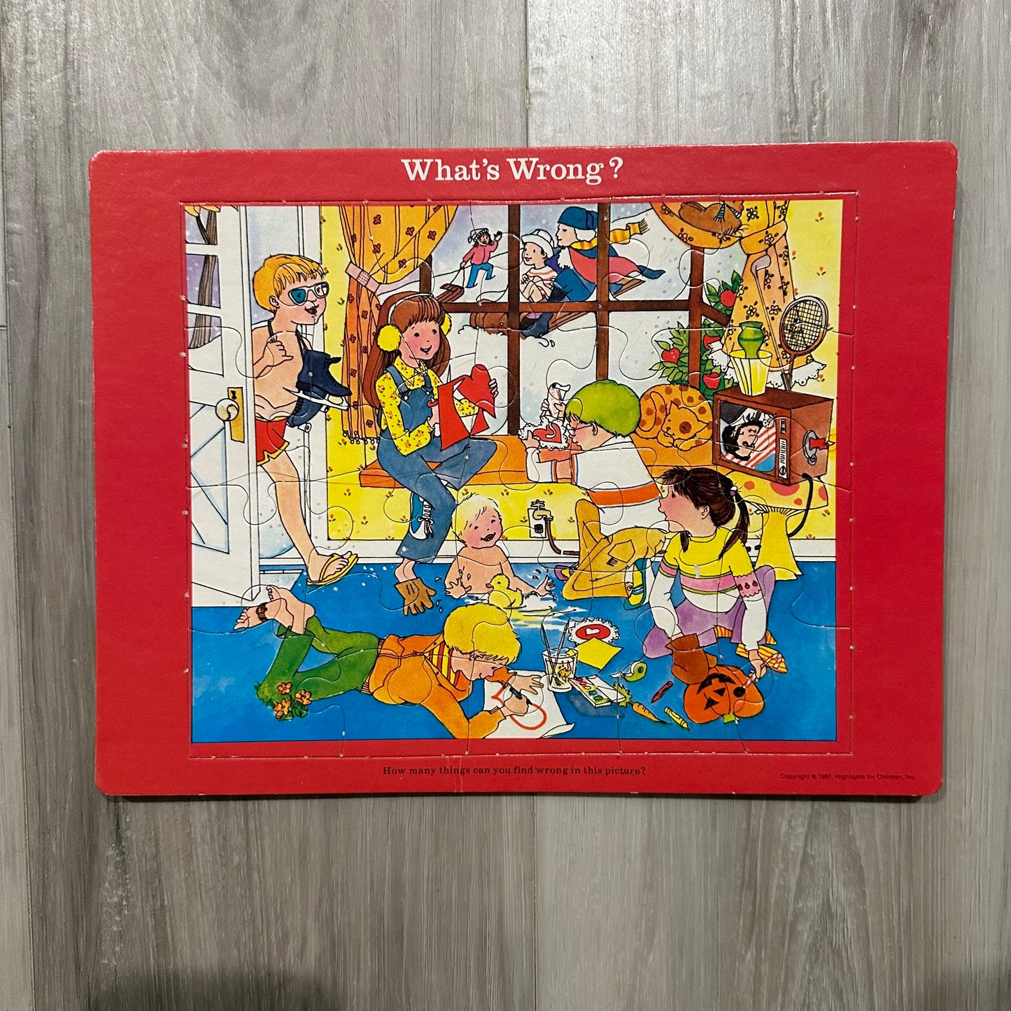 Highlights Whats Wrong? Puzzles, Set of 4