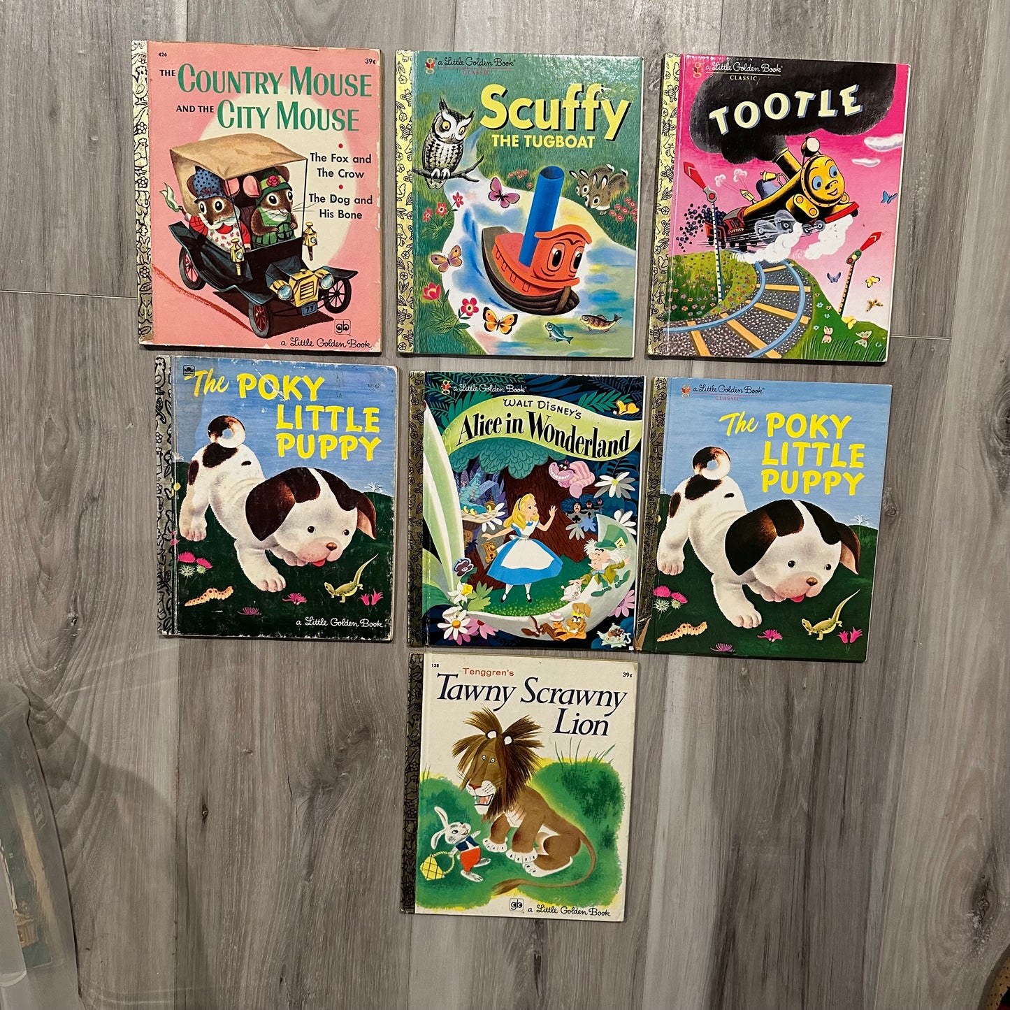 Lot of 7 Little Golden Books, Various Title