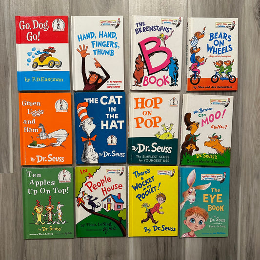 Lot of 12 Dr. Seuss Books, Various Titles