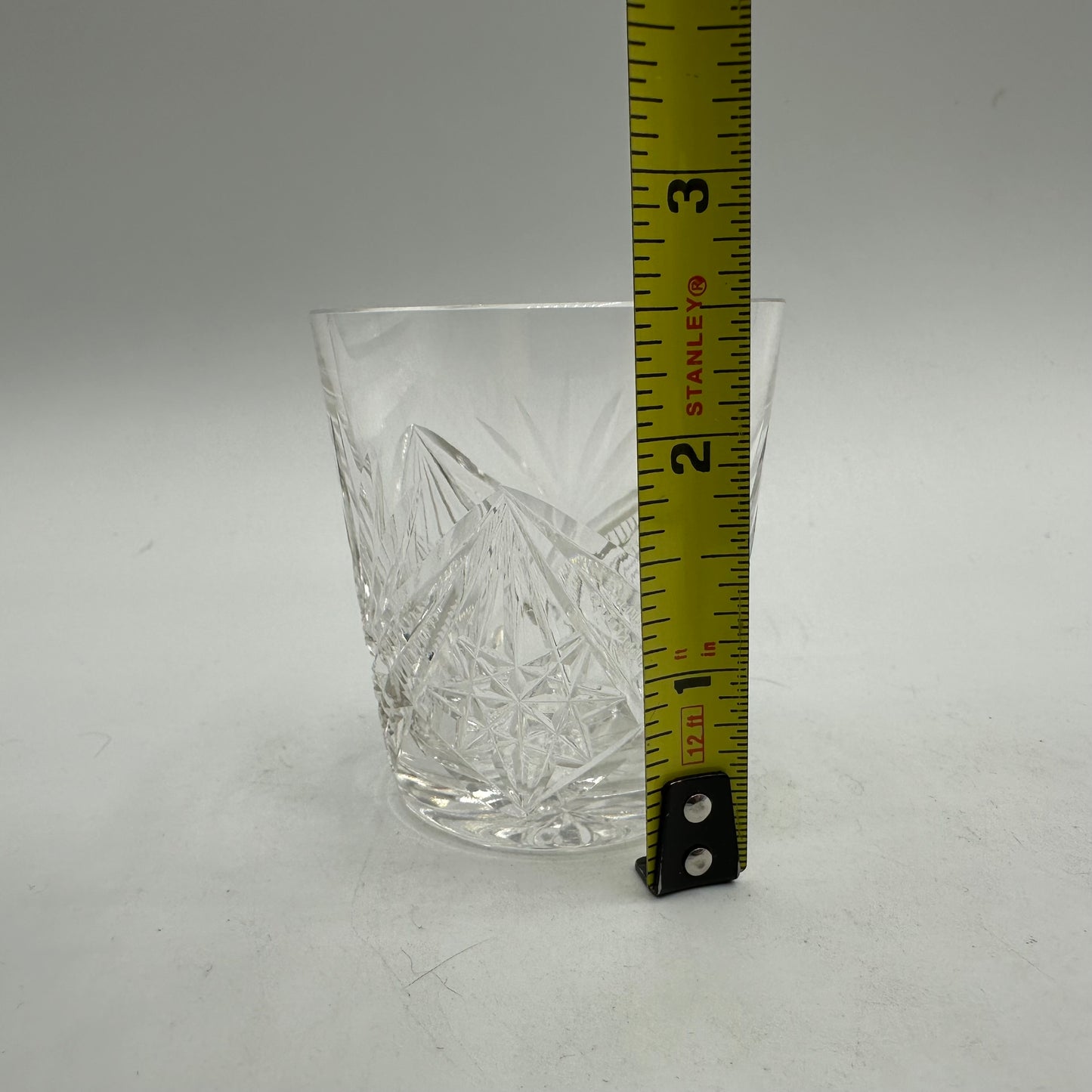 Crystal Whisky Tumbler Shot Glasses, Set of 3