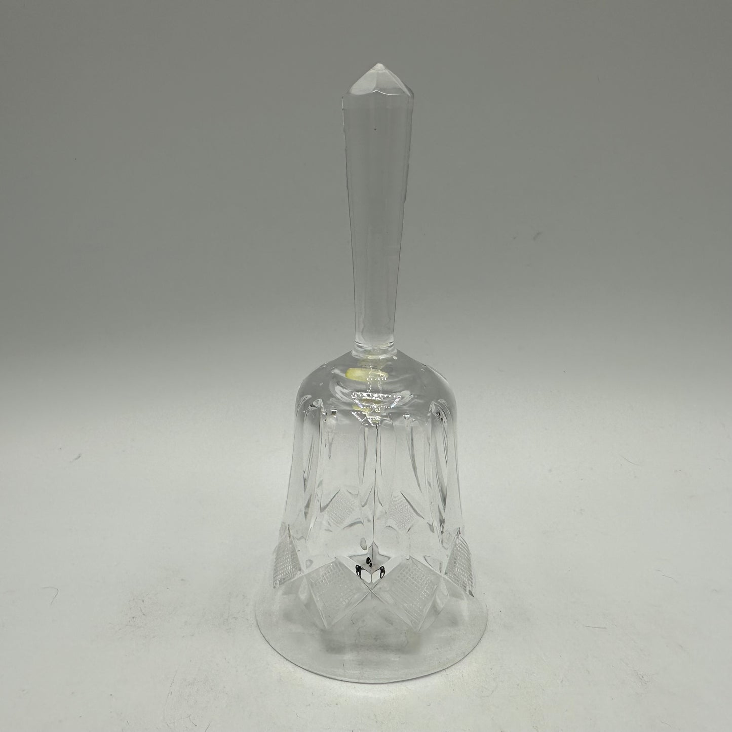 Clear Glass Bell, Etched