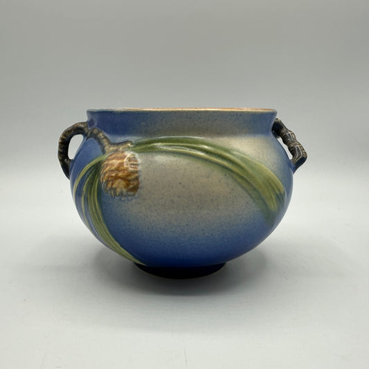 Roseville Pottery Blue Pinecone Jardiniere #632-4 