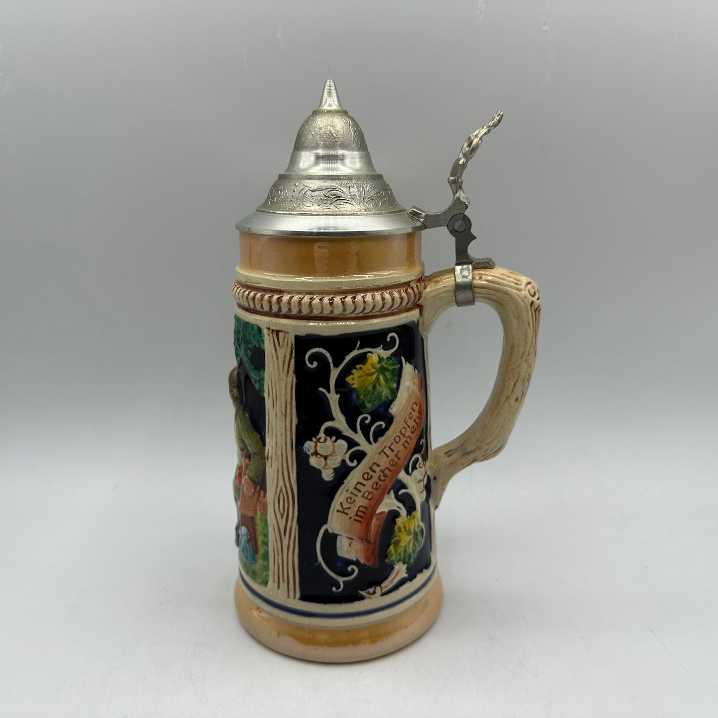 German Lidded Beer Stein, Made in Germany