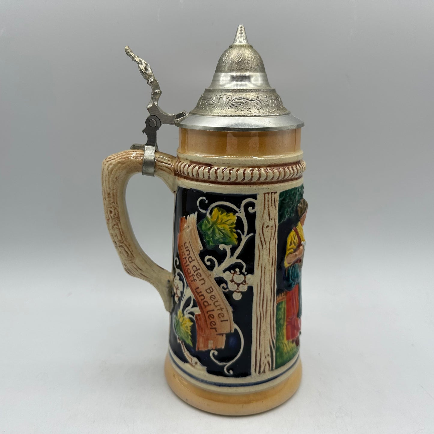 German Lidded Beer Stein, Made in Germany