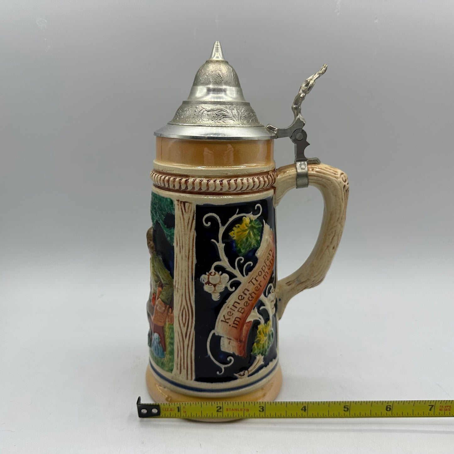 German Lidded Beer Stein, Made in Germany