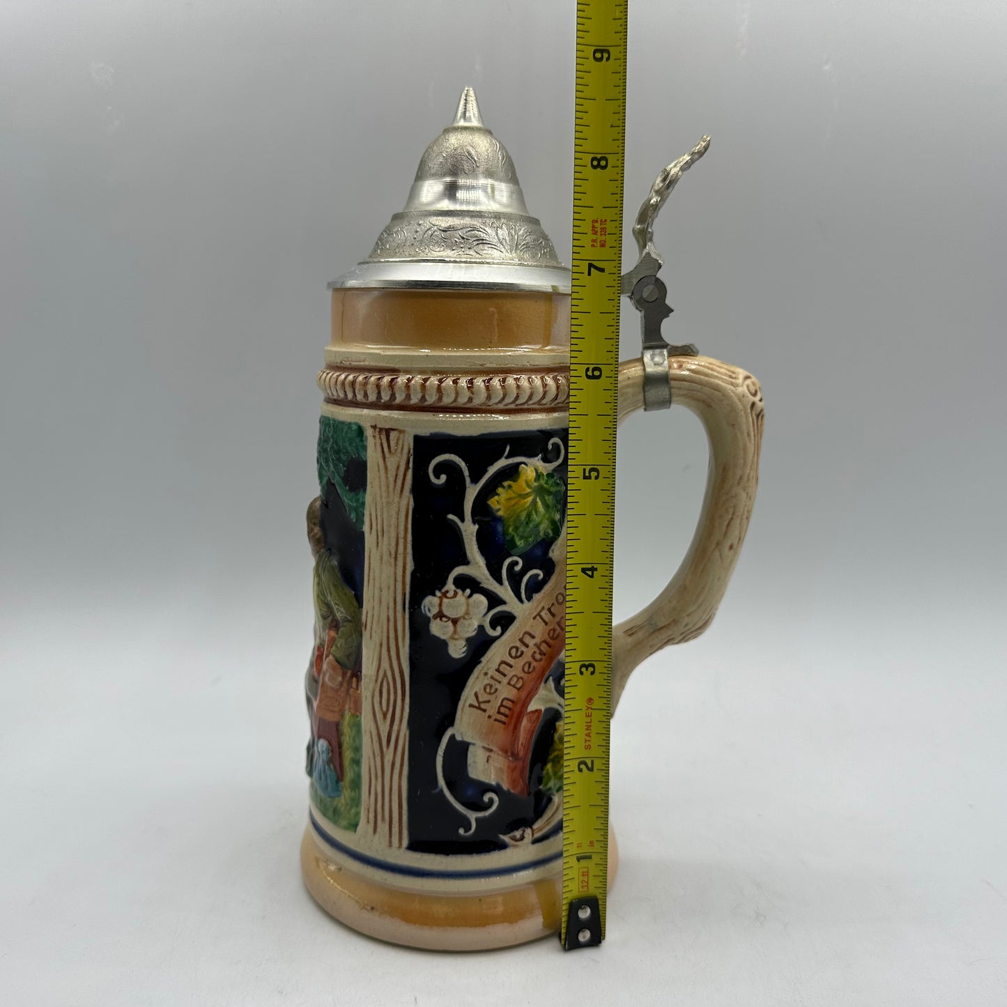 German Lidded Beer Stein, Made in Germany