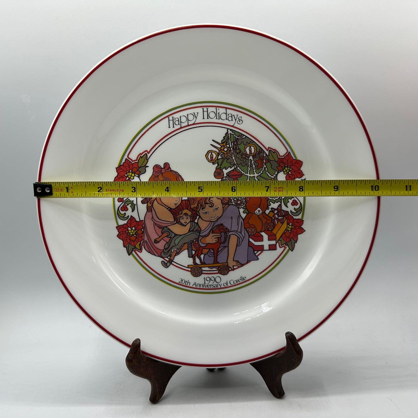 Corelle 1990 Christmas Plate Limited Edition